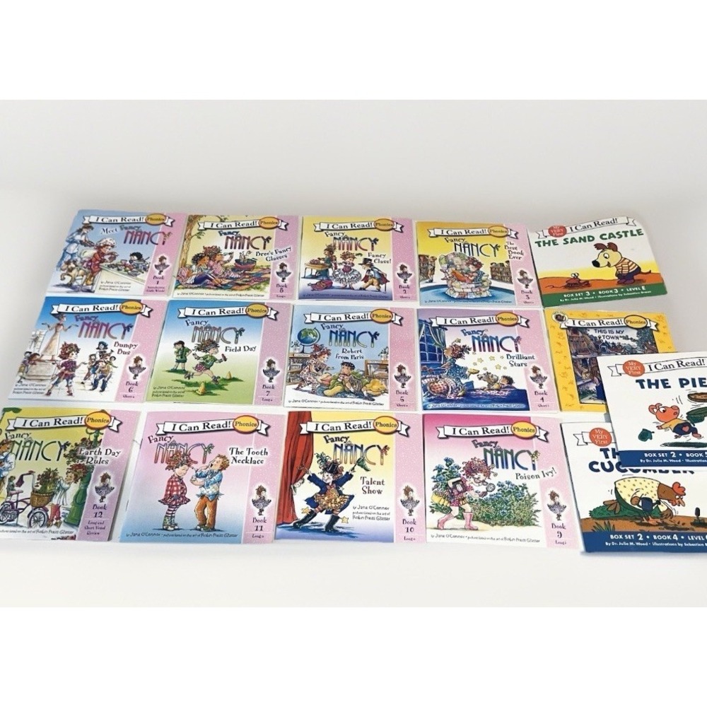 Fancy Nancy Childrens Book Phonics Fun‎ I Can Read Early Readers Lot 16